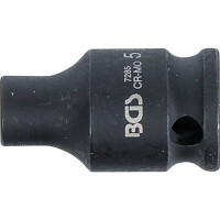 BGS 7285 Kraft-Steckschlüssel-Einsatz Sechskant | Antrieb Innenvierkant 6,3 mm (1/4") | SW 5 mm