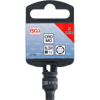 BGS 7285 Kraft-Steckschlüssel-Einsatz Sechskant | Antrieb Innenvierkant 6,3 mm (1/4") | SW 5 mm