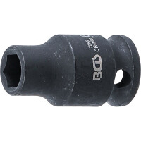 BGS 7286 Kraft-Steckschlüssel-Einsatz Sechskant | Antrieb Innenvierkant 6,3 mm (1/4") | SW 6 mm