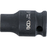 BGS 7286 Kraft-Steckschlüssel-Einsatz Sechskant | Antrieb Innenvierkant 6,3 mm (1/4") | SW 6 mm