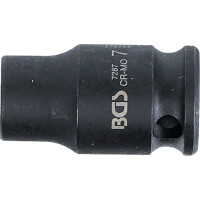 BGS 7287 Kraft-Steckschlüssel-Einsatz Sechskant | Antrieb Innenvierkant 6,3 mm (1/4") | SW 7 mm