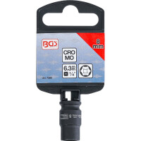 BGS 7288 Kraft-Steckschlüssel-Einsatz Sechskant | Antrieb Innenvierkant 6,3 mm (1/4") | SW 8 mm