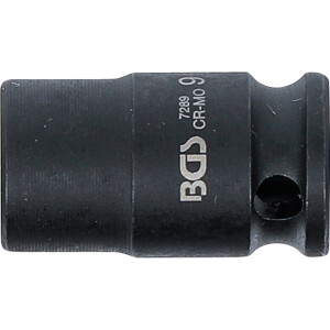 BGS 7289 Kraft-Steckschlüssel-Einsatz Sechskant | Antrieb Innenvierkant 6,3 mm (1/4") | SW 9 mm