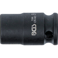 BGS 7289 Kraft-Steckschlüssel-Einsatz Sechskant | Antrieb Innenvierkant 6,3 mm (1/4") | SW 9 mm