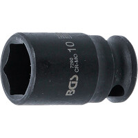 BGS 7290 Kraft-Steckschlüssel-Einsatz Sechskant | Antrieb Innenvierkant 6,3 mm (1/4") | SW 10 mm