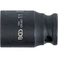 BGS 7291 Kraft-Steckschlüssel-Einsatz Sechskant | Antrieb Innenvierkant 6,3 mm (1/4") | SW 11 mm