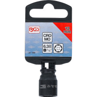 BGS 7292 Kraft-Steckschlüssel-Einsatz Sechskant | Antrieb Innenvierkant 6,3 mm (1/4") | SW 12 mm