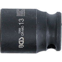 BGS 7293 Kraft-Steckschlüssel-Einsatz Sechskant | Antrieb Innenvierkant 6,3 mm (1/4") | SW 13 mm
