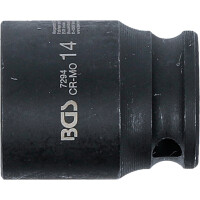 BGS 7294 Kraft-Steckschlüssel-Einsatz Sechskant | Antrieb Innenvierkant 6,3 mm (1/4") | SW 14 mm