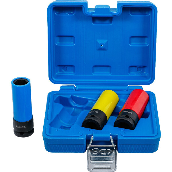 BGS 7300 Kraft-Schoneinsatz-Satz | Antrieb innenvierkant 12,5 mm (1/2") | SW 17 / 19 / 21 mm | 3-tlg.