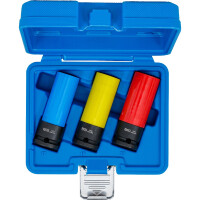 BGS 7300 Kraft-Schoneinsatz-Satz | Antrieb innenvierkant 12,5 mm (1/2") | SW 17 / 19 / 21 mm | 3-tlg.
