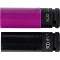 BGS 7329 Kraft-Schoneinsatz-Satz | Antrieb Innenvierkant 12,5 mm (1/2") | 20,5 + 21,5 mm | 2-tlg.