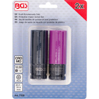 BGS 7329 Kraft-Schoneinsatz-Satz | Antrieb Innenvierkant 12,5 mm (1/2") | 20,5 + 21,5 mm | 2-tlg.