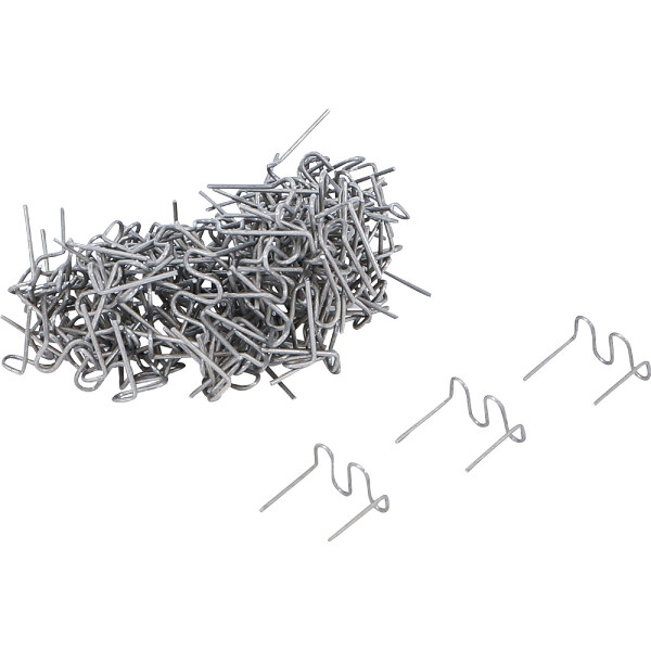 BGS 73353 Reparaturklammern-Satz | Wellenform | 0,8 mm | 100-tlg.