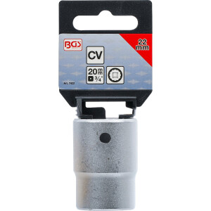 BGS 7422 Steckschlüssel-Einsatz Zwölfkant | Antrieb Innenvierkant 20 mm (3/4") | SW 22 mm