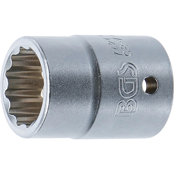 BGS 7424 Steckschlüssel-Einsatz Zwölfkant | Antrieb Innenvierkant 20 mm (3/4") | SW 24 mm