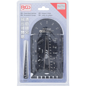 BGS 74247 Schrauben- und Gewindeschablone | metrisch | M3 - M20, 0,5 - 13,00 mm