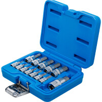 BGS 74257 Bit-Einsatz-Satz | Antrieb Innenvierkant 6,3 mm (1/4") / 10 mm (3/8") / 12,5 mm (1/2") | Innensechskant 2 - 14 mm | 13-tlg.