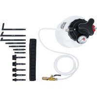 BGS Diy 74264 Getriebeöl-Befüllgerät mit Handpumpe | mit 12 Adaptern | 3 l