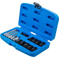 BGS 74283 Bremssattel-Steckschlüssel- und Bit-Einsatz-Satz | 17-tlg.