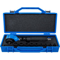 BGS 74348 Druckluft-Schlagschrauber | abgewinkelt & Kraft-Steckschlüssel-Satz | 12,5 mm (1/2") | 650 Nm | 10-tlg.