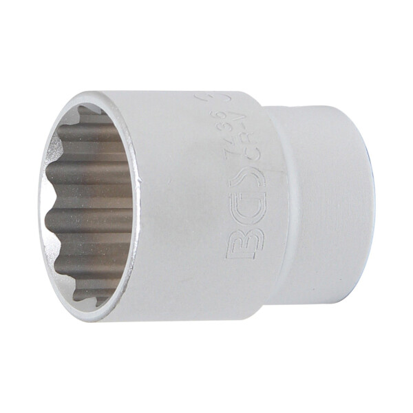 BGS 7436 Steckschlüssel-Einsatz Zwölfkant | Antrieb Innenvierkant 20 mm (3/4") | SW 36 mm