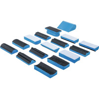 BGS 74365 Klett-Schleifblock-Satz | 16-tlg.