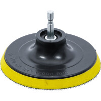 BGS 74370 Klett-Teller | für Art. 74367 | Antrieb Außensechskant 6,3 mm 1/4" | Ø 100 mm
