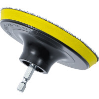 BGS 74370 Klett-Teller | für Art. 74367 | Antrieb Außensechskant 6,3 mm 1/4" | Ø 100 mm