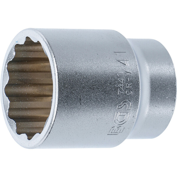 BGS 7441 Steckschlüssel-Einsatz Zwölfkant | Antrieb Innenvierkant 20 mm (3/4") | SW 41 mm