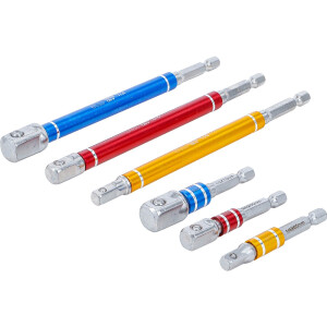BGS 74424 Adapter-Satz für Bohrmaschinen | farbig |...