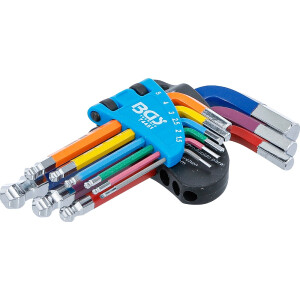 BGS 74451 Winkelschlüssel-Satz | Multicolour | kurz...