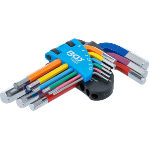 BGS 74454 Winkelschlüssel-Satz | Multicolour | kurz...