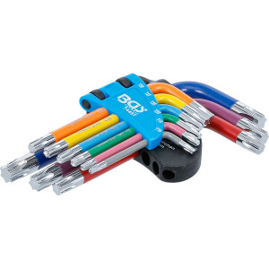 BGS 74457 Winkelschlüssel-Satz | Multicolour | kurz...