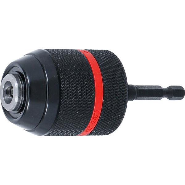 BGS 74469 Schnellspannbohrfutter | Metallausführung | Antrieb Außensechskant 6,3 mm (1/4") x 20 UNF | 0,8 - 10 mm