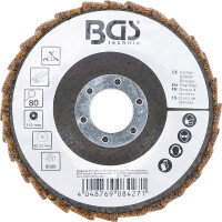 BGS 74471 Fächer-Schleif-Scheibe | Vlies | Ø 115 mm | Körnung 80