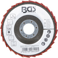 BGS 74473 Fächer-Schleif-Scheibe | Vlies | Ø 115 mm | Körnung 120