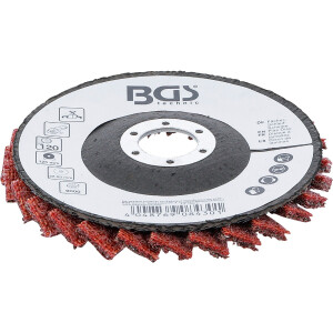 BGS 74474 Fächer-Schleif-Scheibe | Vlies | Ø 125 mm | Körnung 120