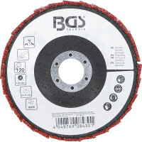 BGS 74474 Fächer-Schleif-Scheibe | Vlies | Ø 125 mm | Körnung 120