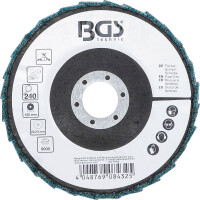 BGS 74476 Fächer-Schleif-Scheibe | Vlies | Ø 125 mm | Körnung 240