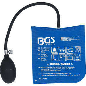 BGS 74481 Druckkissen | mit Handpumpe | Quadrat | 165 x 150 mm