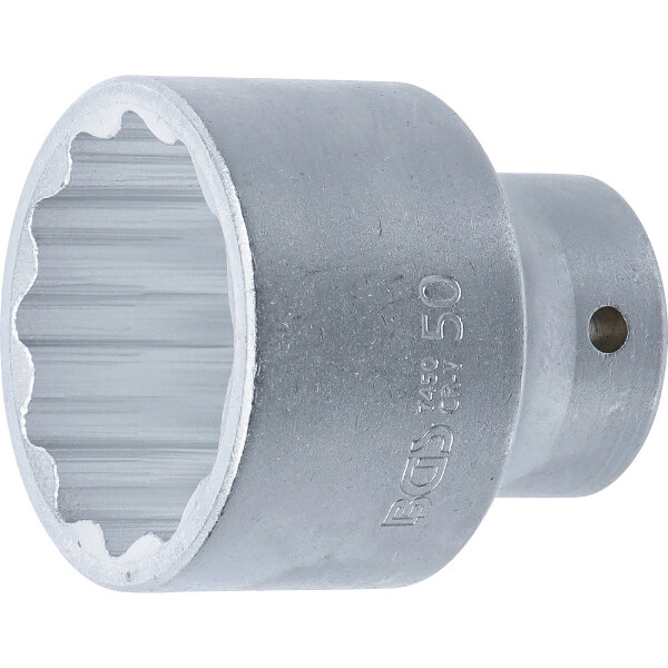 BGS 7450 Steckschlüssel-Einsatz Zwölfkant | Antrieb Innenvierkant 20 mm (3/4") | SW 50 mm