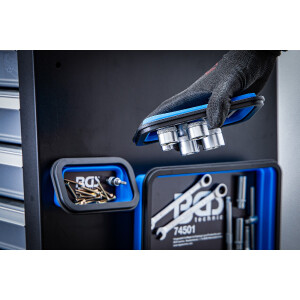 BGS 74501 Magnet-Haftschalen-Satz | Silikon | faltbar | 3-tlg.
