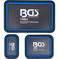 BGS 74501 Magnet-Haftschalen-Satz | Silikon | faltbar | 3-tlg.