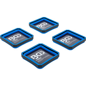 BGS 74502 Magnet-Haftschalen-Satz | Silikon | faltbar | 115 x 115 x 50 mm | 4-tlg.