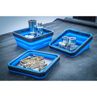 BGS 74502 Magnet-Haftschalen-Satz | Silikon | faltbar | 115 x 115 x 50 mm | 4-tlg.