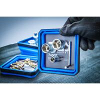 BGS 74502 Magnet-Haftschalen-Satz | Silikon | faltbar | 115 x 115 x 50 mm | 4-tlg.