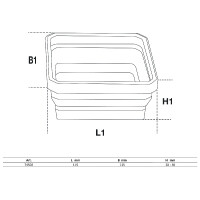 BGS 74502 Magnet-Haftschalen-Satz | Silikon | faltbar | 115 x 115 x 50 mm | 4-tlg.