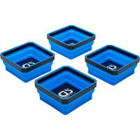 BGS 74502 Magnet-Haftschalen-Satz | Silikon | faltbar | 115 x 115 x 50 mm | 4-tlg.