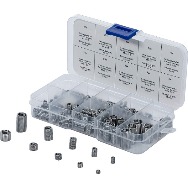 BGS 74506 Gewinde-Reparatureinsatz-Sortiment | Edelstahl | 150-tlg.